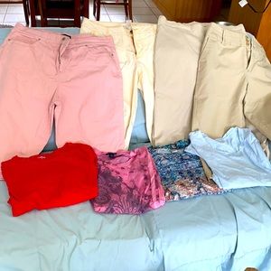 Huge bundle!! 4 long sleeve tops 4 pair of pant
